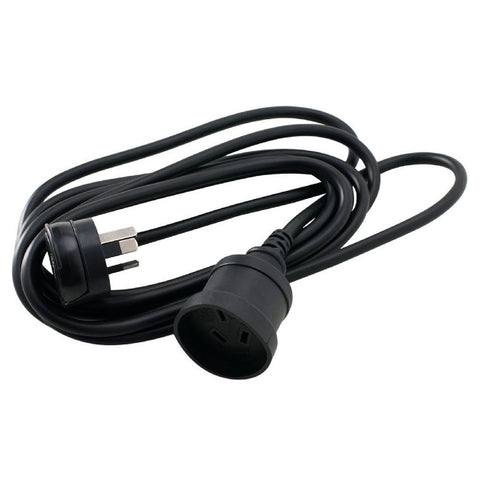 5 METRE BLACK MOULDED EXTENSION POWER CABLE