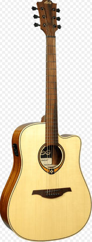 LAG Dreadnought Cutaway Natural