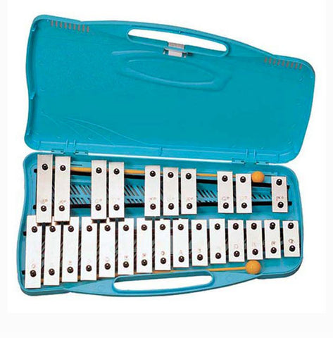 25 NOTE GLOCKENSPIEL SILVER KEYS