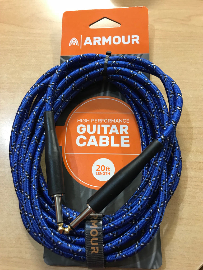 020 FT Guitar Cable Woven Python Blue
