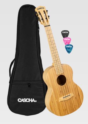 Cascha Tenor Ukulele Bamboo Natural