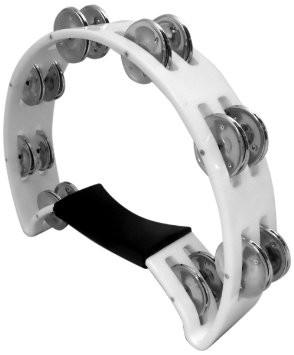 Tambourine 1/2 Moon White