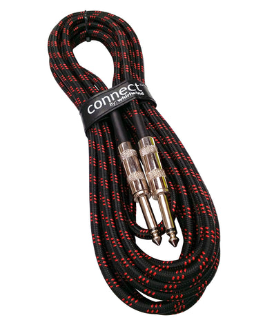 Cloth Cable 20FT Black/Red