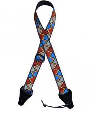 Colonial Ukulele Jacquard - Red Yellow Blue