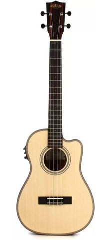 Kala Solid Spruce Top Baritone Ukulele with Electrics