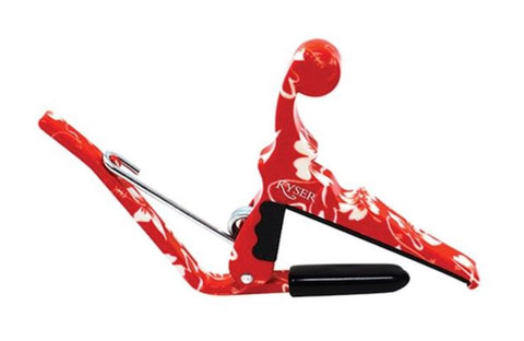 Kyser Kurh - Ukulele Capo Red Hibiscus