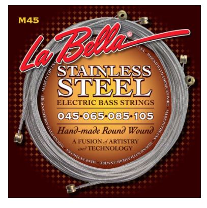 LA BELLA BASS GTR STR SET STAINLESS STEEL 45/105