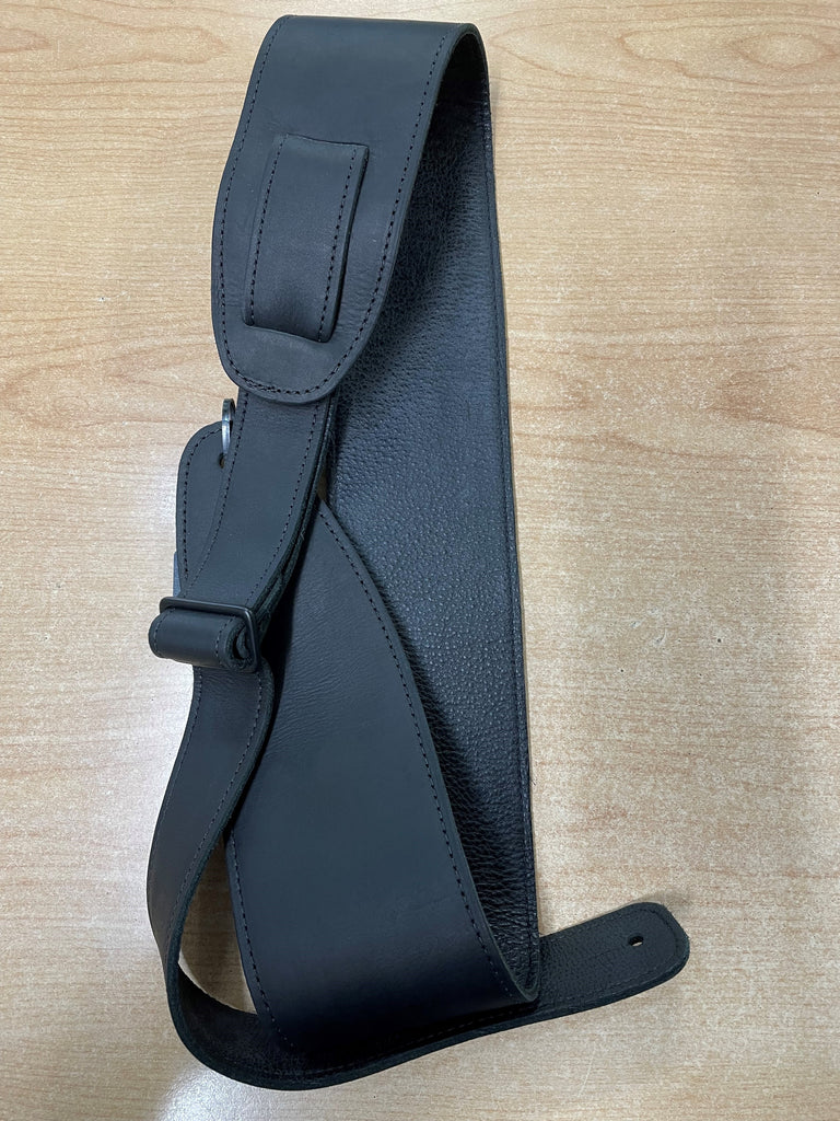 Gtr Strap Deluxe Leather Black