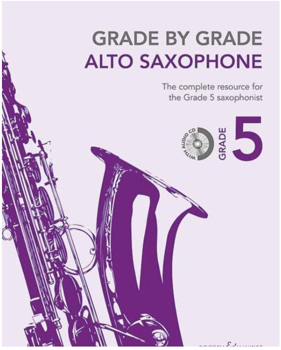 GRADE BY GRADE ALTO SAXOPHONE GR 5 BK/CD