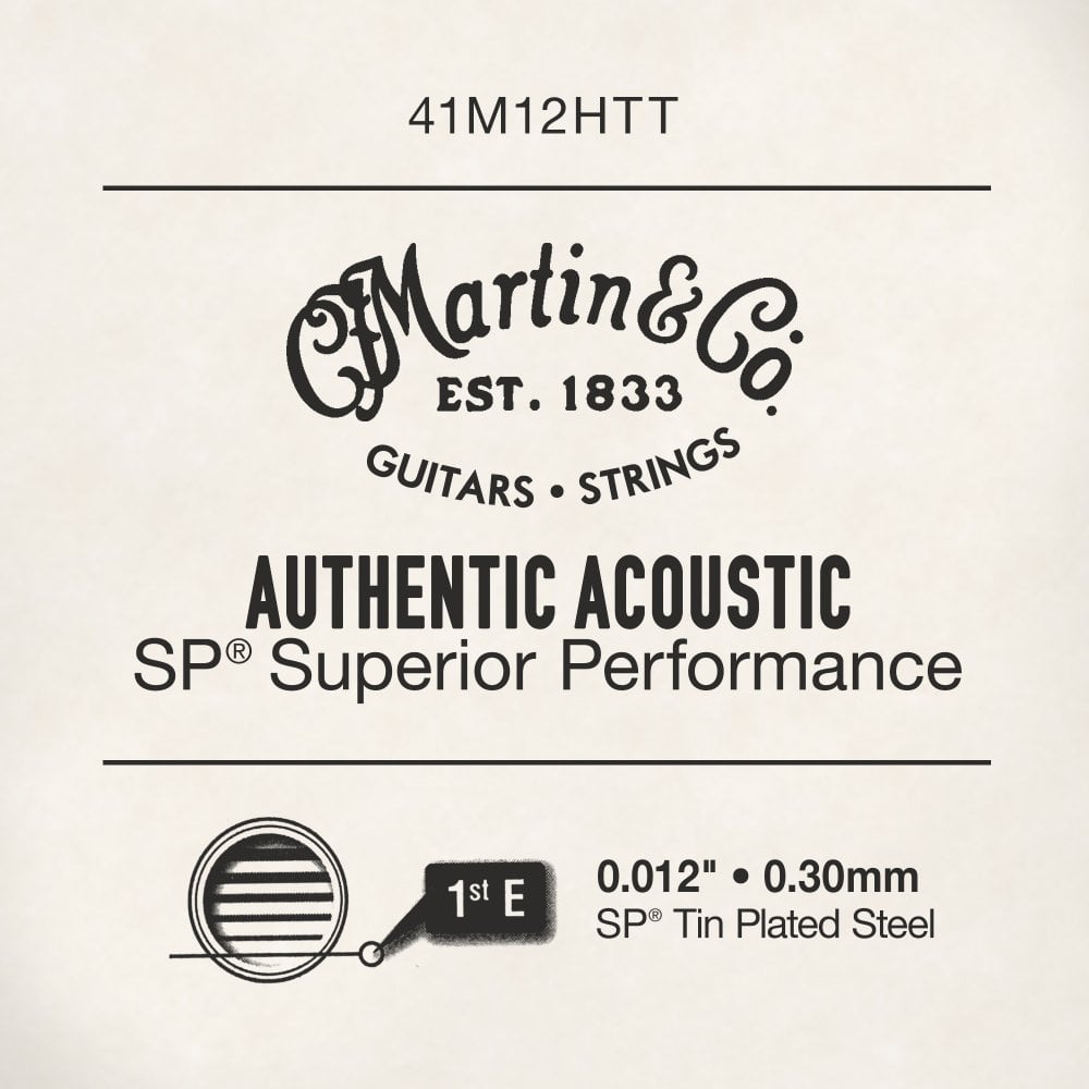 Martin Single String 0.012 Plain Steel Tin Plated
