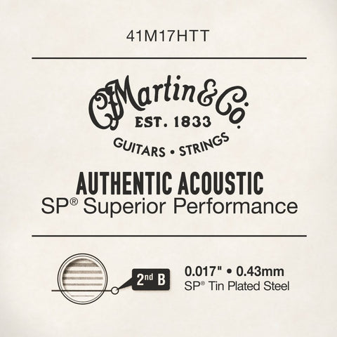 Martin Single String 0.017 Plain Steel Tin Plated