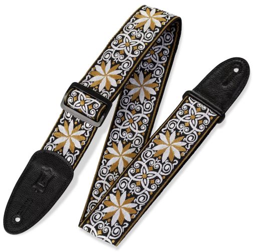Strap Levys 2 Print Woven Yellow White