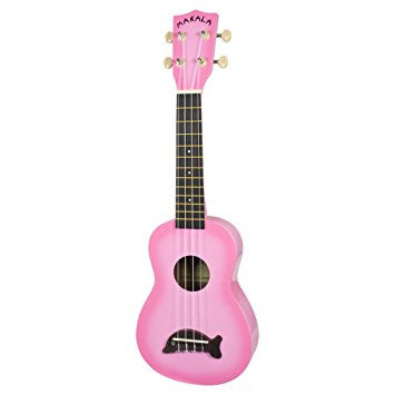 Makala Dolphin Makalas-pkb Soprano Pink Burst Ukulele W/Bag