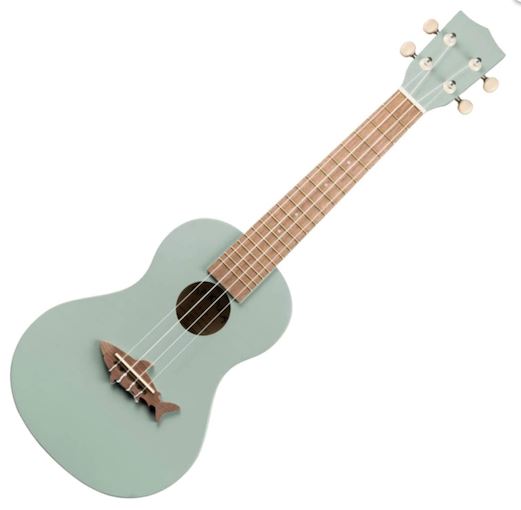 Makala Shark Concert Ukulele - Shark Fin Grey