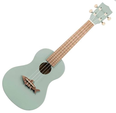 Makala Shark Concert Ukulele - Shark Fin Grey