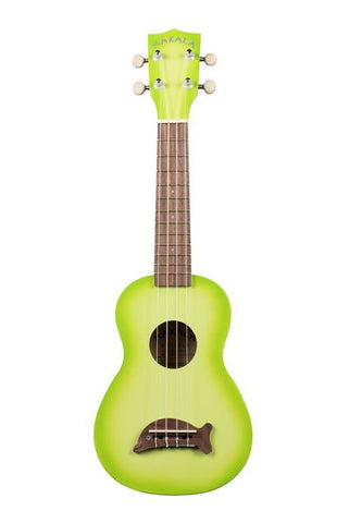 Makala Dolphin Makalas-Gb Soprano Green Burst Ukelele W/Bag