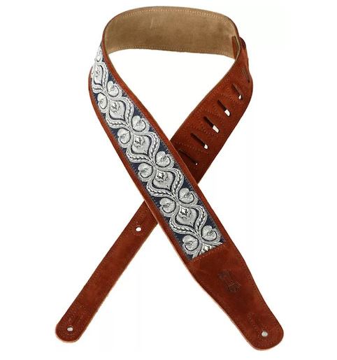 Levy Strap 2.5 Inch Suede Jacquard Strip