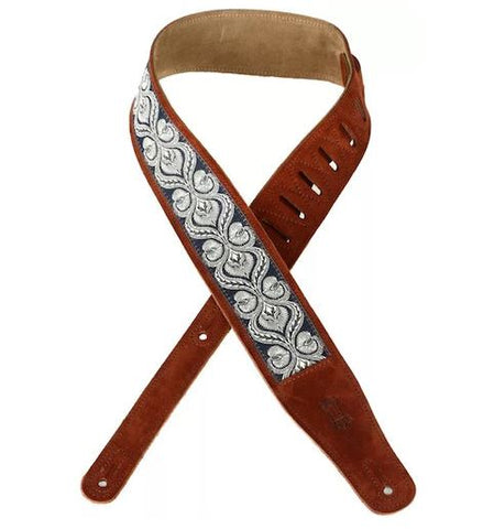 Levy Strap 2.5 Inch Suede Jacquard Strip