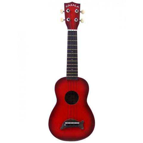 Makala Dolphin Makalas-Rb Soprano Red Burst Uke W/Bag