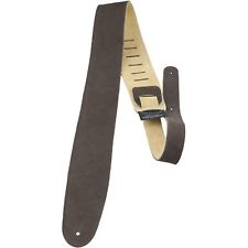 2.5" Suede Brown Guitar Strap