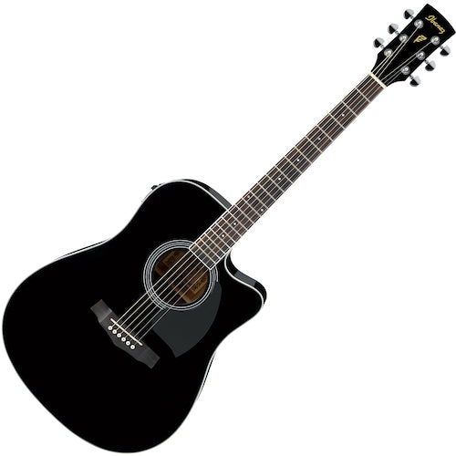 Ibanez PF15ECEBK Acoustic/Electric GTR C-AY Black SPR_T