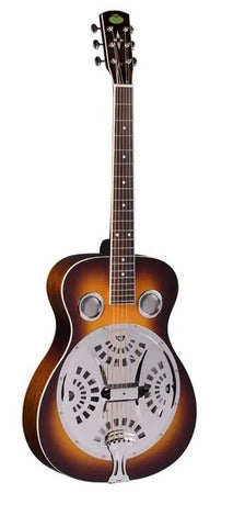 REGAL DOBRO SPRUCE VINTAGE SUNBURST FINISH W/CASE