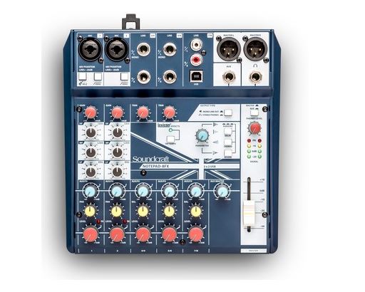 SOUNDCRAFT 2-MONO 3-STEREO MIXER W/USB I/O + FX
