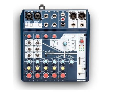 SOUNDCRAFT 2-MONO 3-STEREO MIXER W/USB I/O + FX