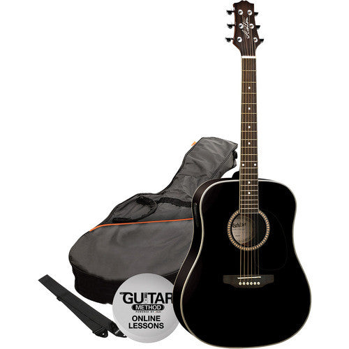 Ashton SPD25BK Acoustic Guitar Pack Black