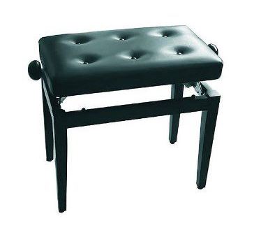 Piano Bench Single Adjustable Black