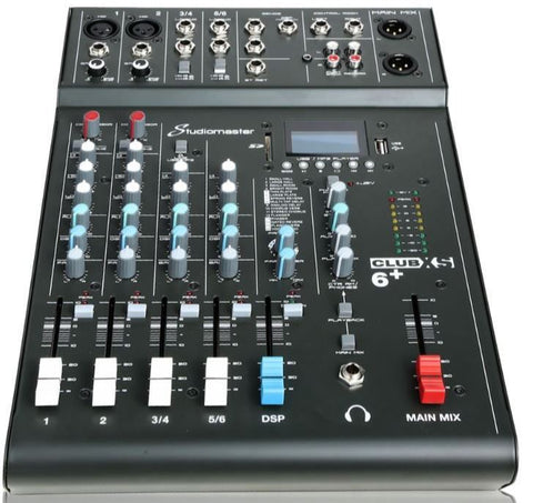 Studiomaster Club XS6+2 Mic and 2 Channel W/FX