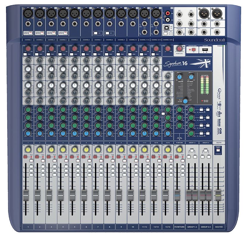 10 Mono 2 Stereo 1 USB Analog Console