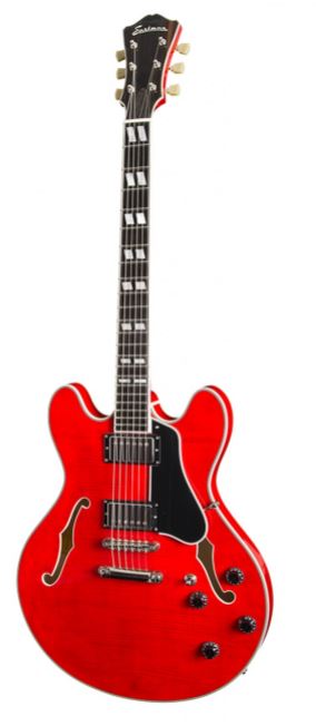 Eastman 335 Style Electric Guitar - Red w/case T486RD