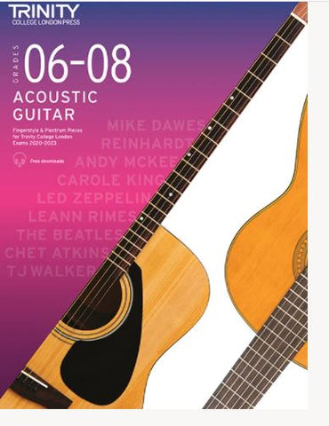 TRINITY ACOUSTIC GUITAR PIECES 2020-23 GRADES 6-8
