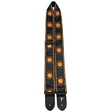2.5" Suns-Blk Jacquard Guitar Strap