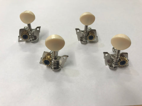 Ukulele Machine Heads Guitar Type w white Button