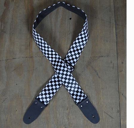 Checker Rag Strap - White & Black