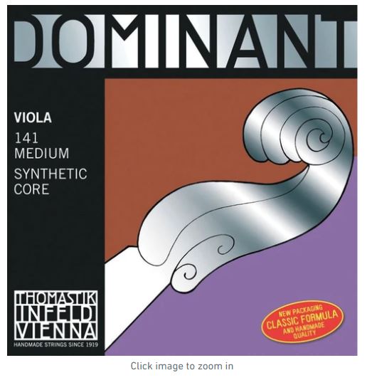4/4 Size Viola String Set Med 141