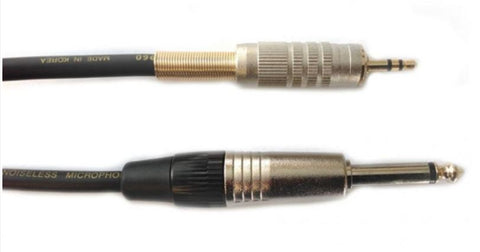 EWI 3.5MM STEREO JACK TO 6.5MM MONO JACK 6 FT