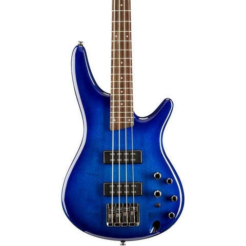 IBANEZ BASS DUAL PICK UP COIL 3 BAND EQ SAPHIRE BLUE