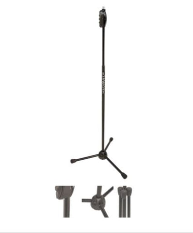 Ultimate Mic Stand One Hand Height Adj Tripod Locking Leg