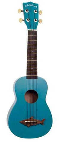 Makala Shark Mk-Ssblu Soprano Ukulele Mako Blue