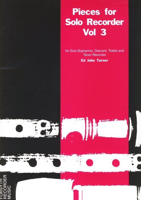 Pieces For Solo Recorder V3 Sop Desc Or Treble