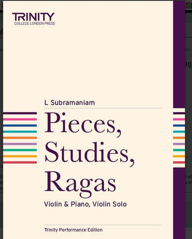 Subrmaniam - Pieces Studies Ragas for Violin