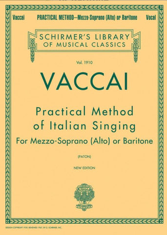 Practical Method Mezzo Soprano Alto Baritone
