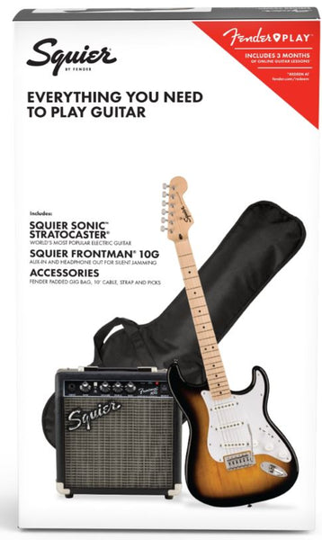 Fender Squier Sonic Guitar Pack 2 Tone Sunburst
