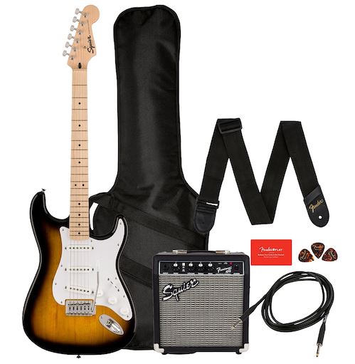 Fender Squier Sonic Guitar Pack 2 Tone Sunburst