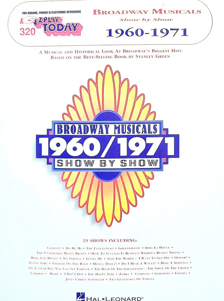EZ Play 320 Broadway Musicals 1960 - 1971