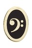 PIN BASS CLEF (OVAL)