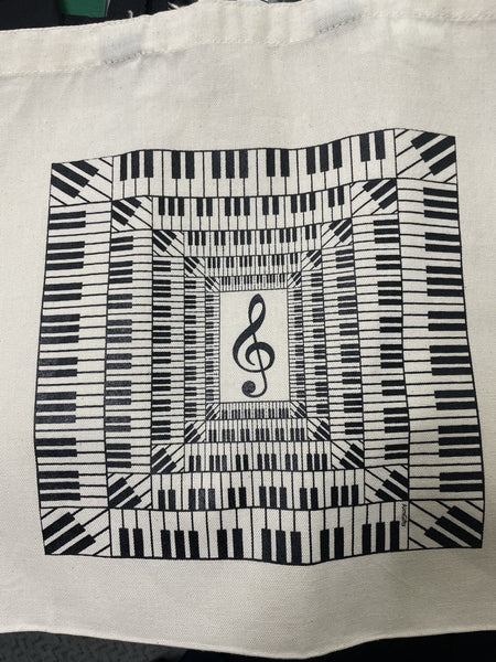 Totebag Muisc Kybd Repeated